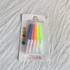 Factory wholesale birthday candles, creative colored paraffin crystal threaded small candles, children's party cake candles Specification image